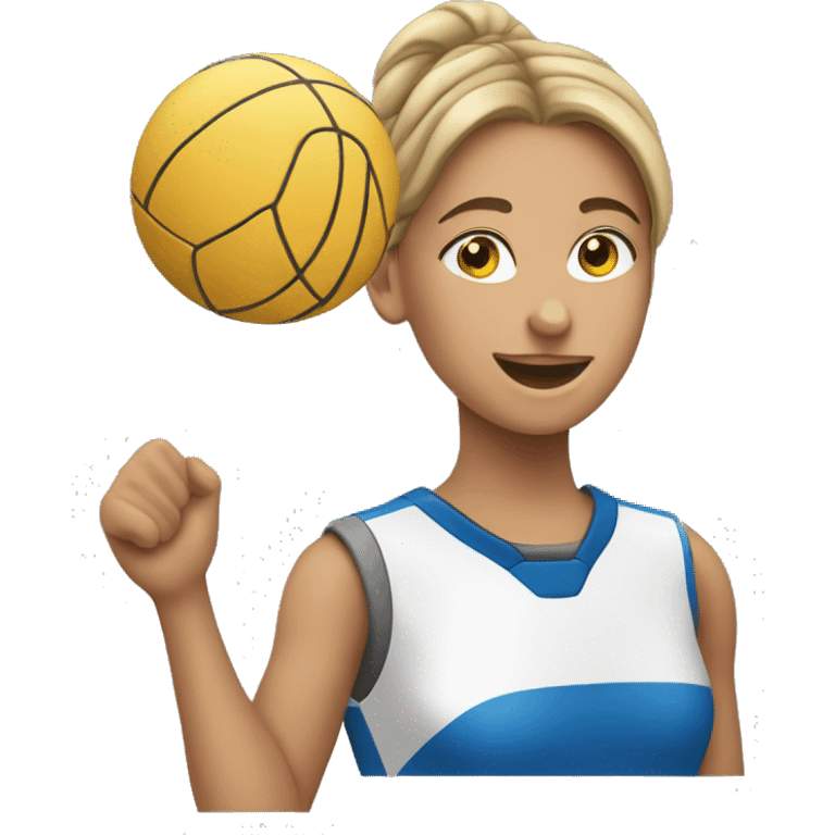 ragazza che cade a pallavolo emoji