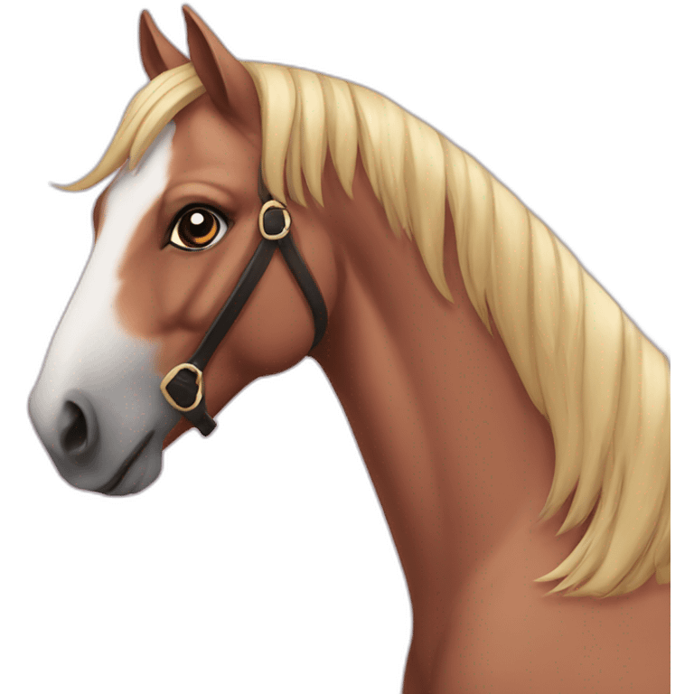 Pinc horse emoji