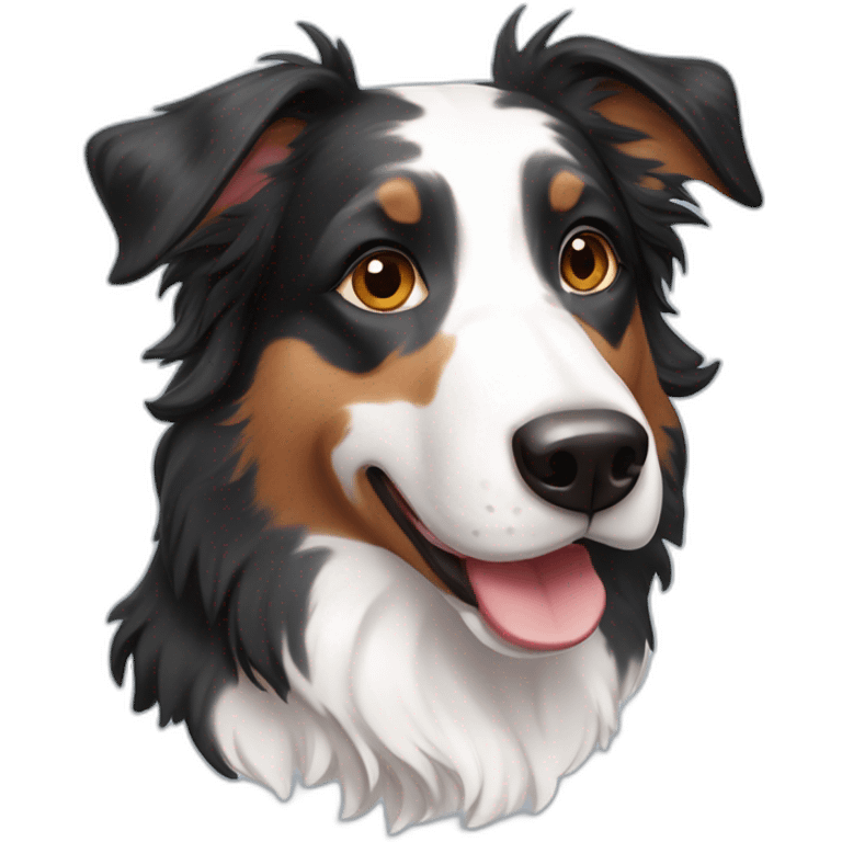 Merle border collie emoji