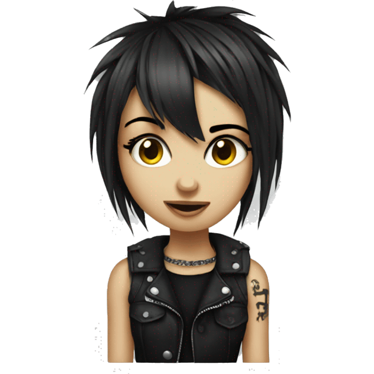 cute emo girl punk emoji