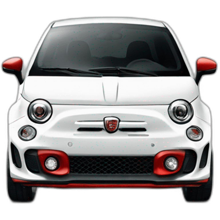 Abarth 595 white with red details emoji