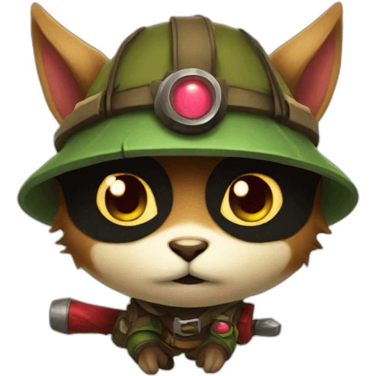 Teemo with murder eyes emoji