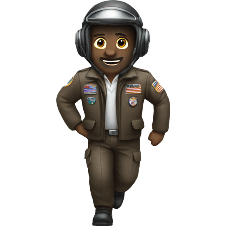 full body pilot moving around  emoji