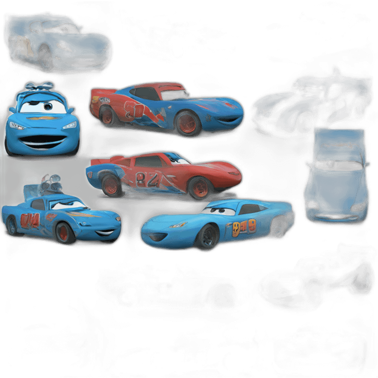 Rayo mcqueen azul online