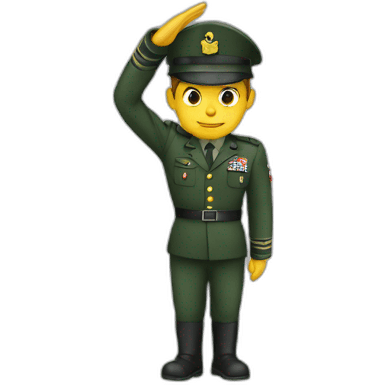 military officer salute emoji