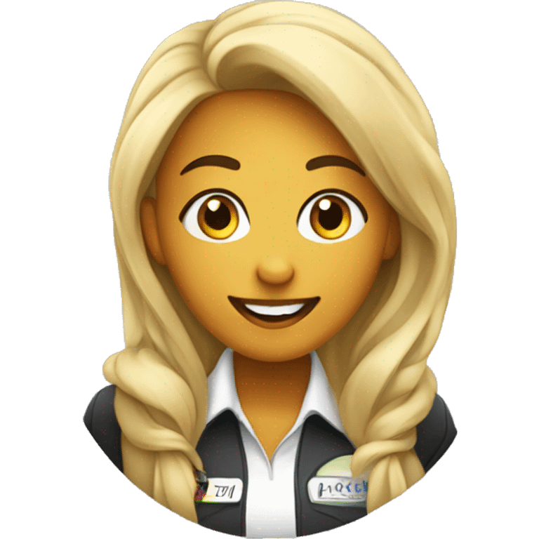 student ambassador that is running events and promoting a companies brand. It is a diverse girl and she is having a fun time! emoji