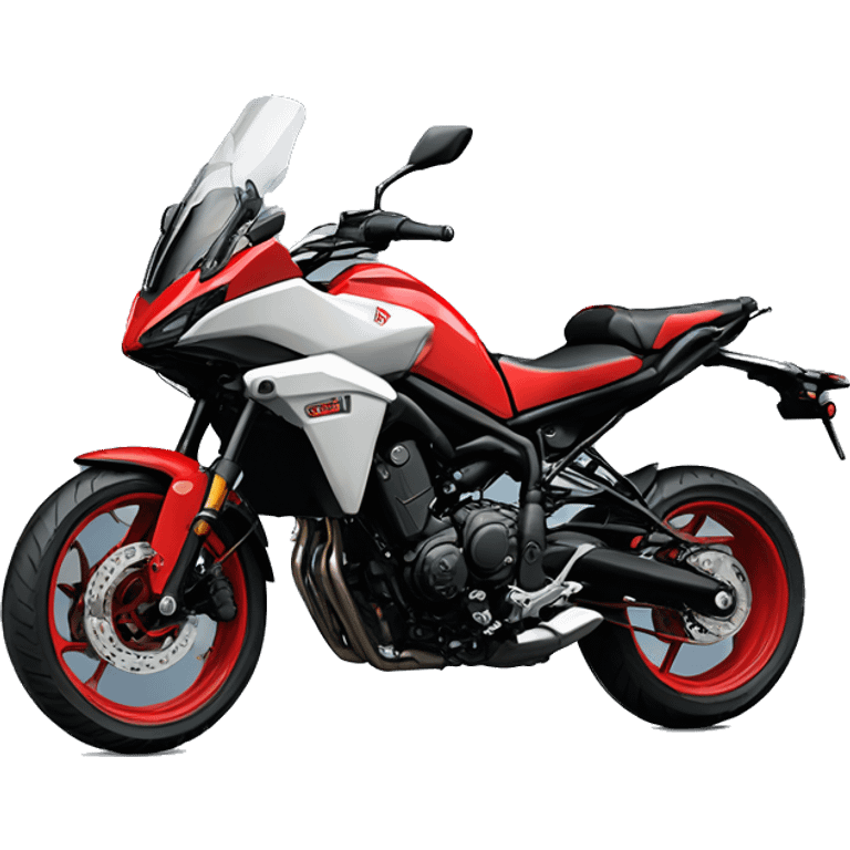 a red Yamaha Tracer 700 emoji