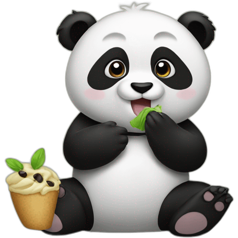 Panda eating panda emoji