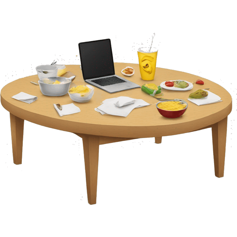 messy table emoji