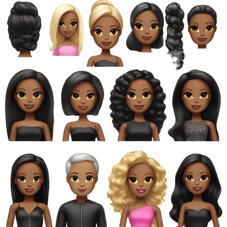 Create a black Barbie emoji