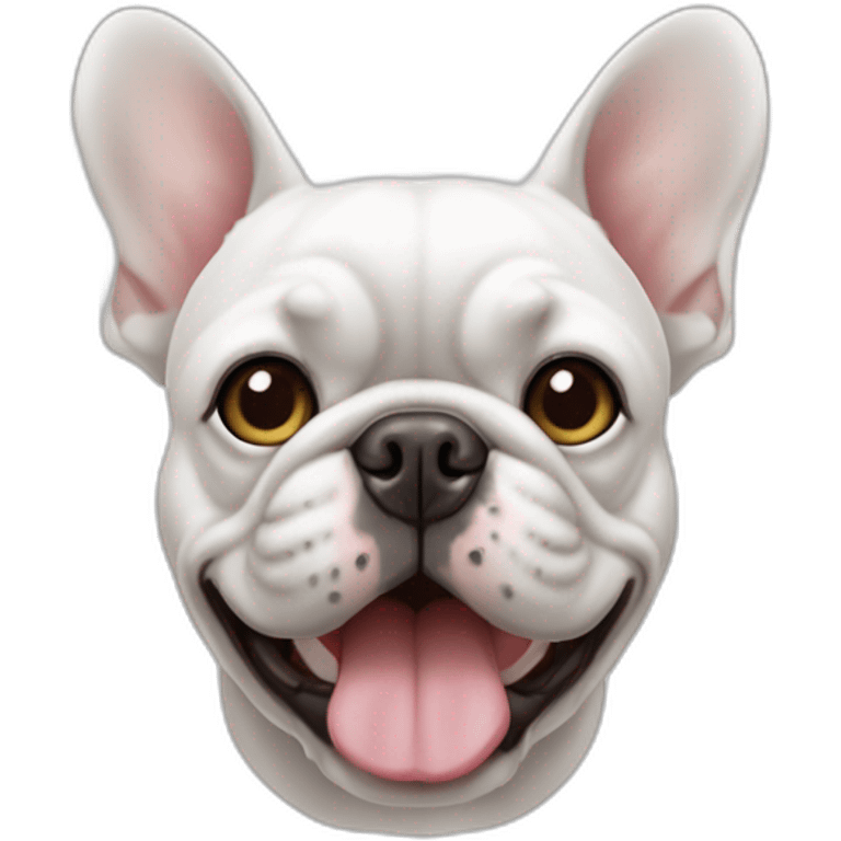 bouledogue français blanc emoji