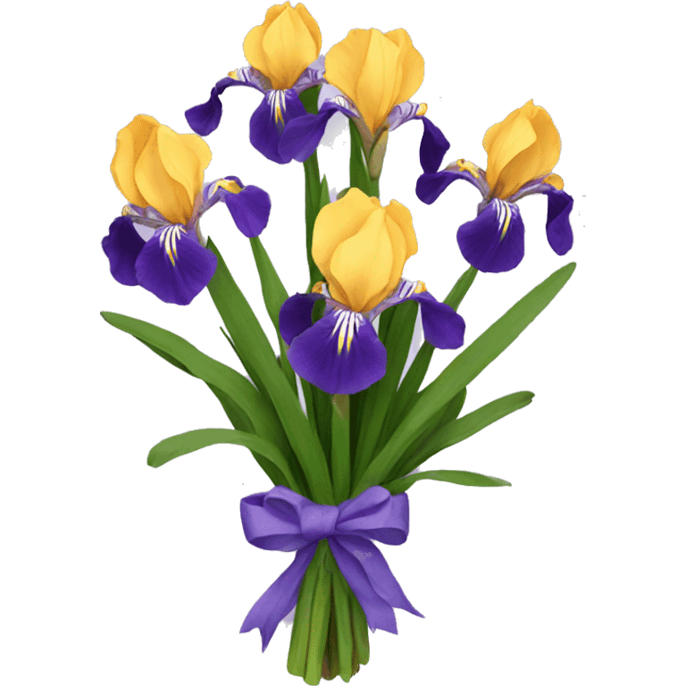 iris bouquet  emoji