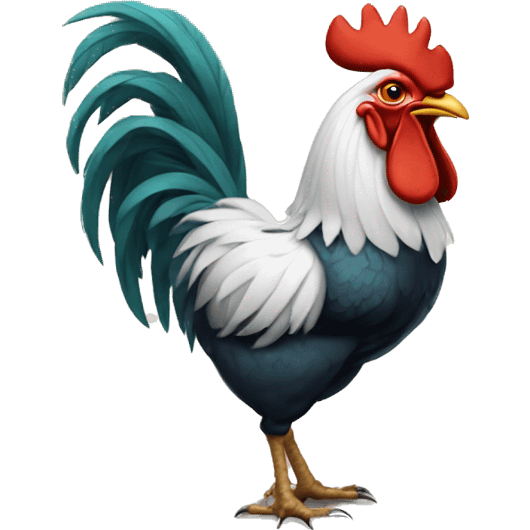 Rooster smoking  emoji