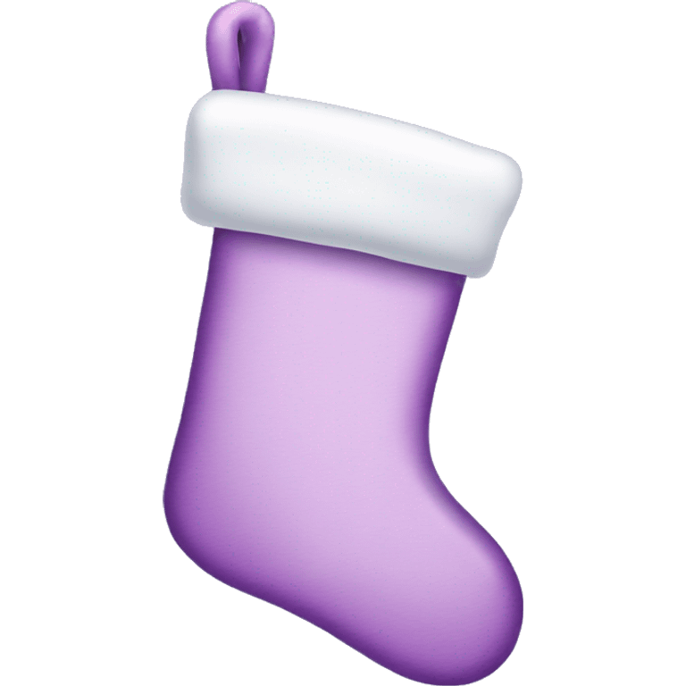  lilac Christmas stocking emoji