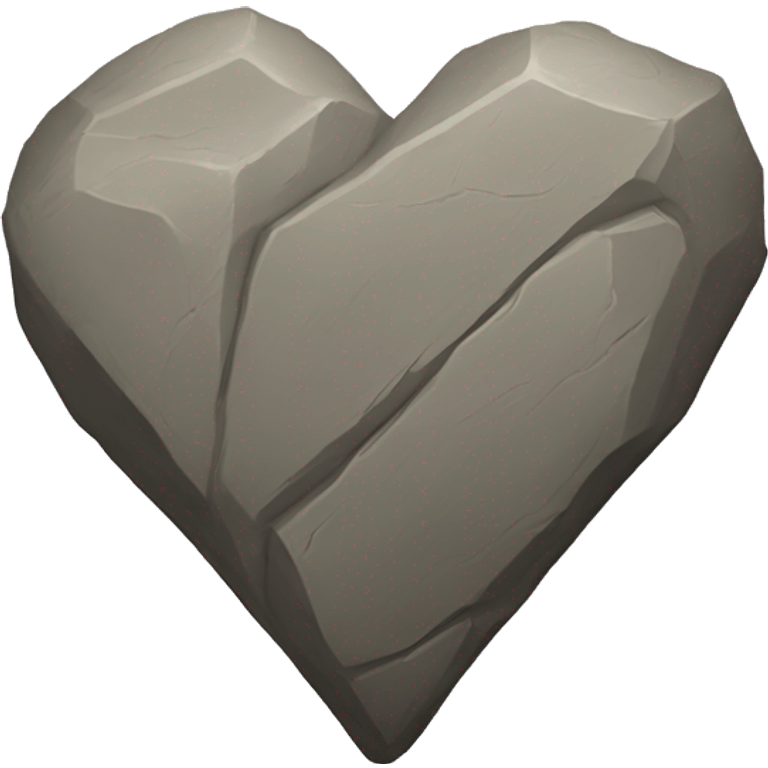 Heart of stone emoji