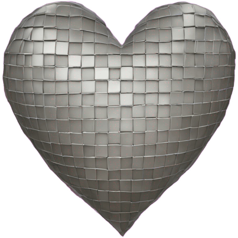 Disco texture heart emoji