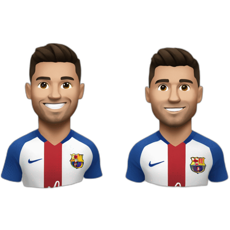 Ronaldo sur Messi emoji