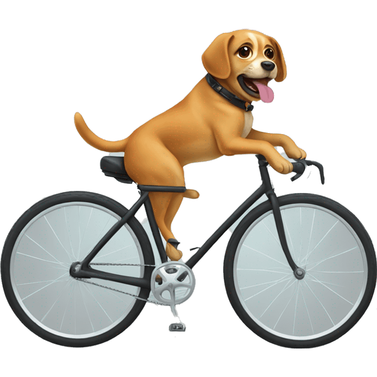 dog on a bike emoji