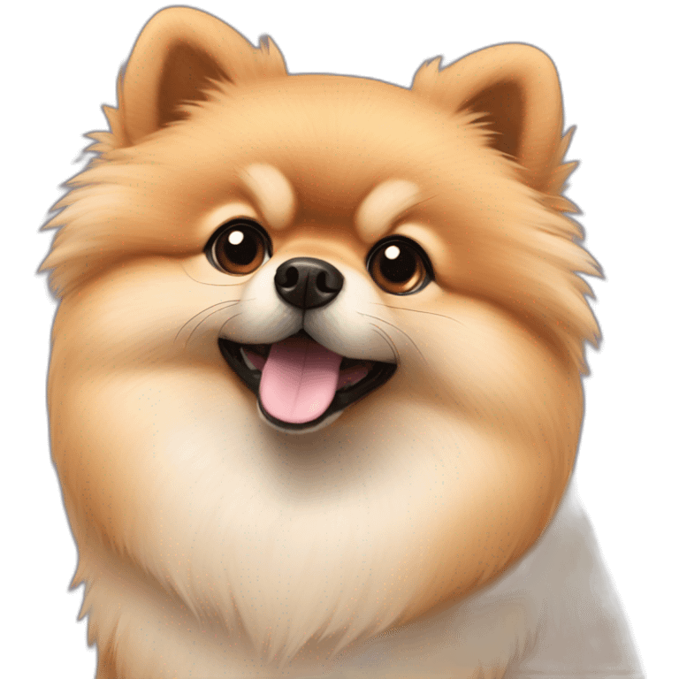 Teddy bear pomeranian emoji