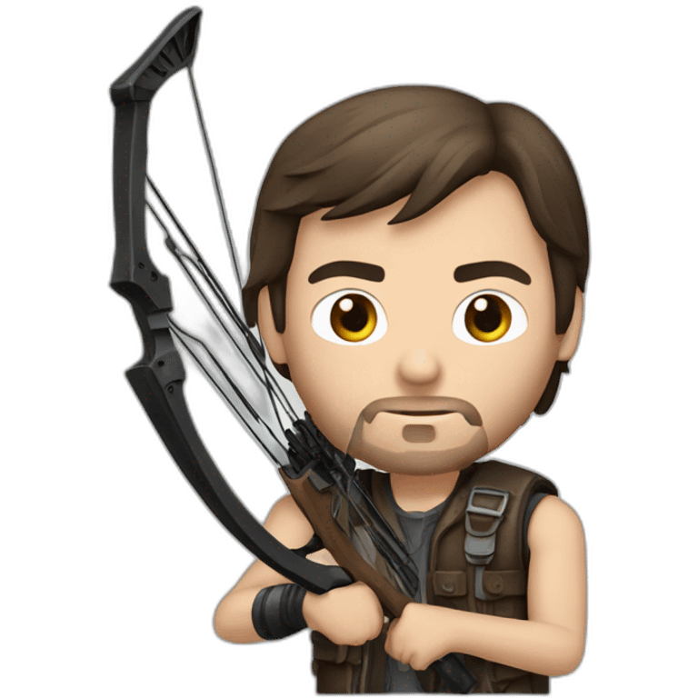 Daryl Dixon with crossbow emoji