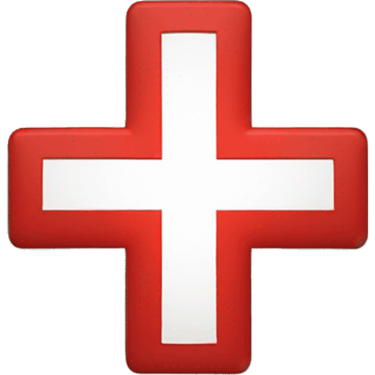 Red cross with a white background emoji