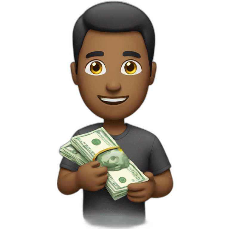 MAN WITH MONEY IN HAND  emoji