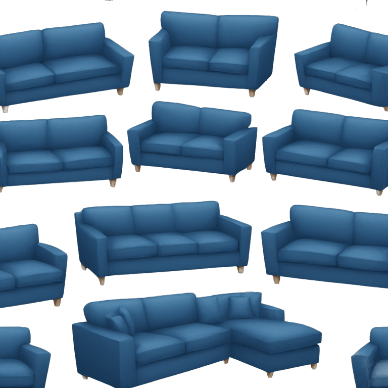 blue couch chair emoji