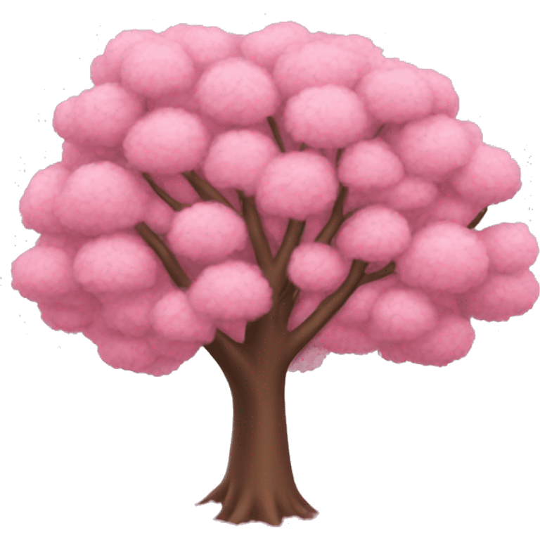 Pink tree emoji