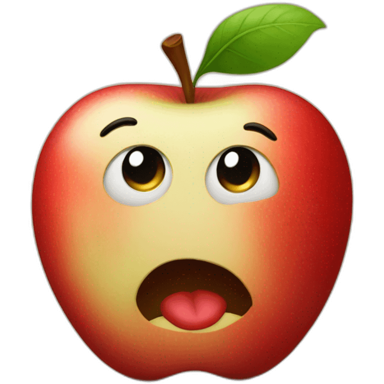 Apple with a bit out of it emoji