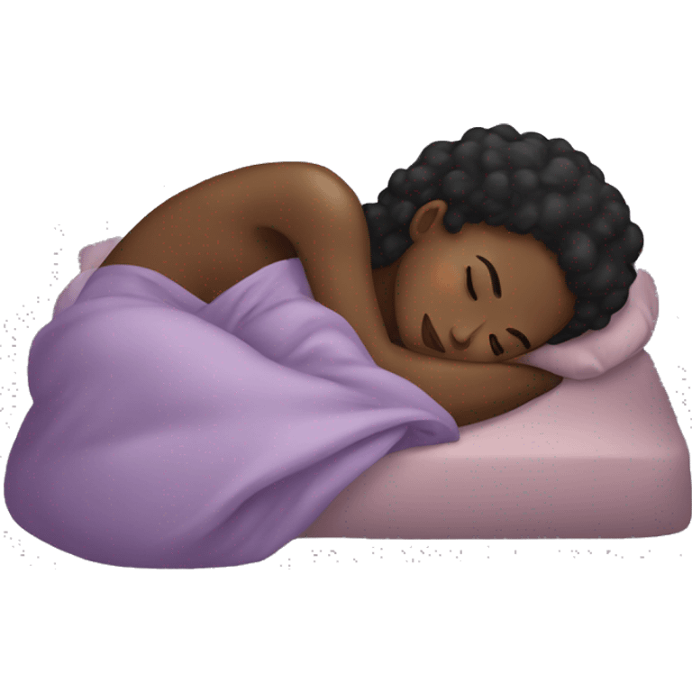 Black girl sleeping  emoji