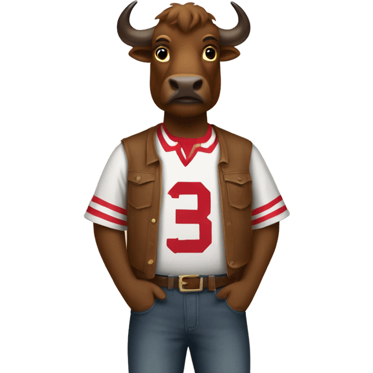 Buffalo wearing Indiana Hoosier shirt  emoji