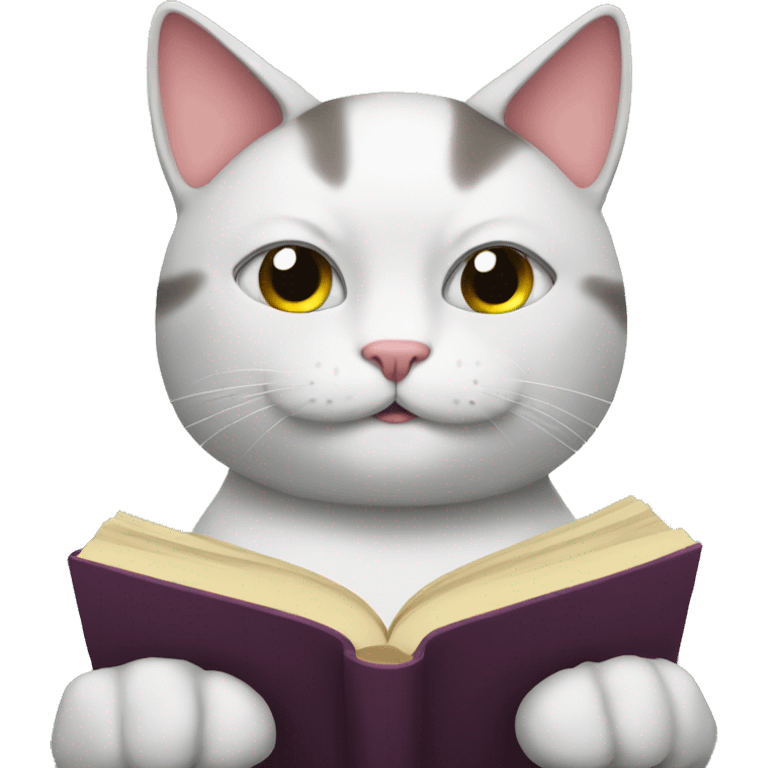 reading cat emoji