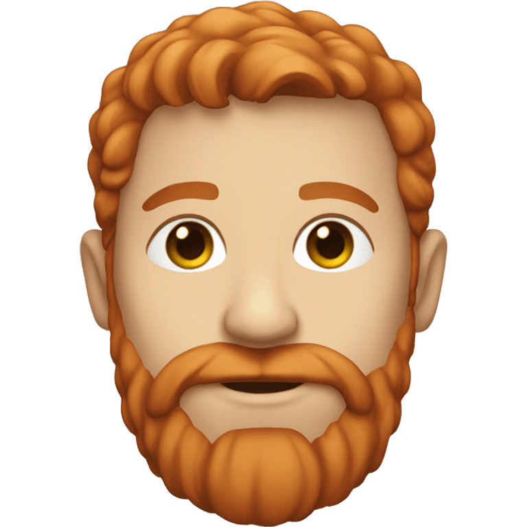 30 year old, male, red hair, pale, beard emoji