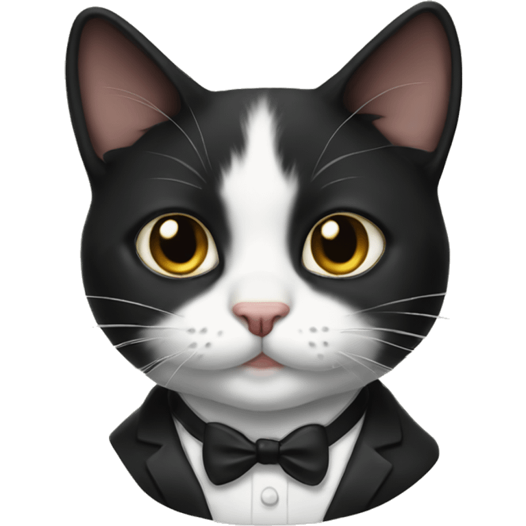 tuxedo cat  emoji