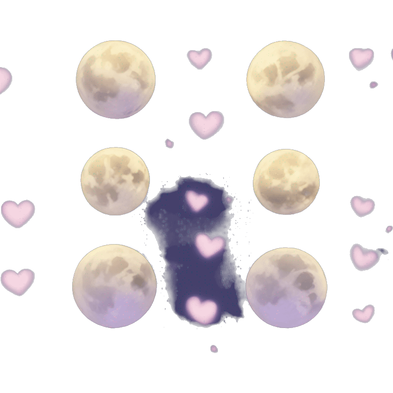 heart moon emoji