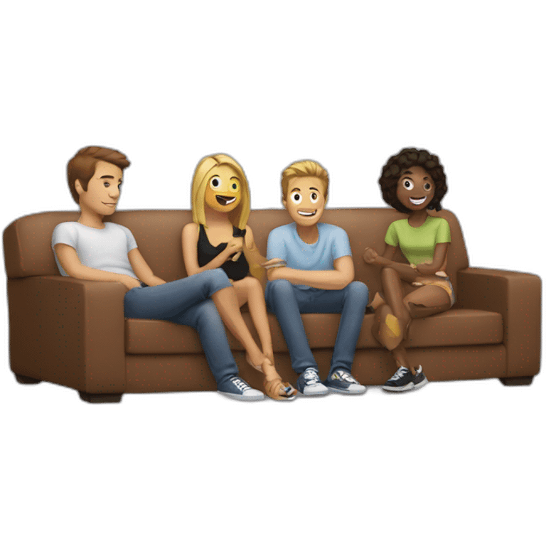 friends hanging out emoji