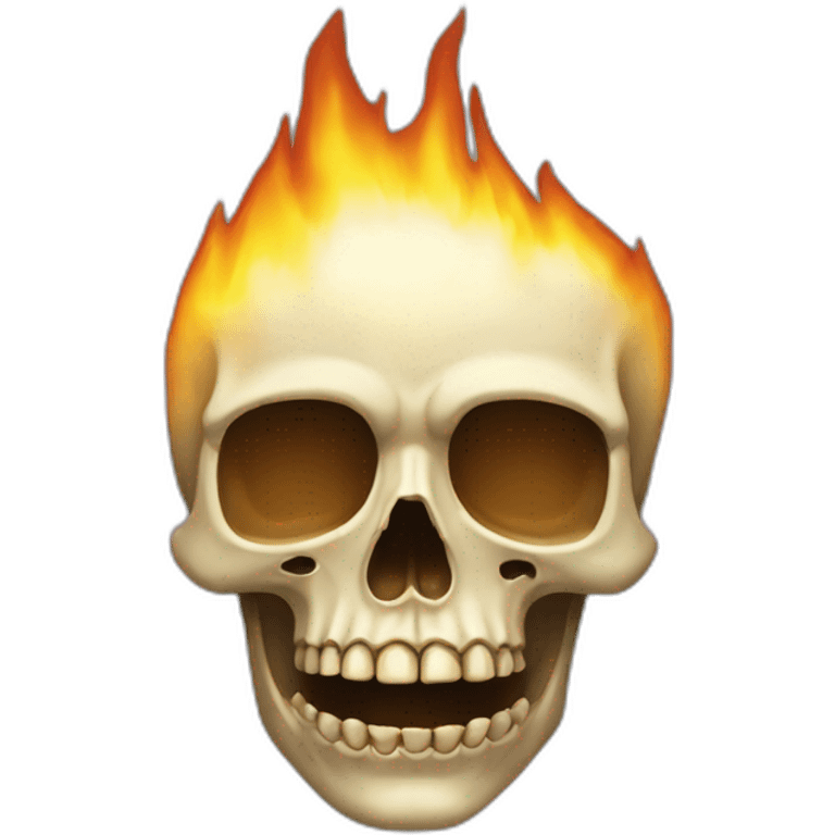 Tête de mort feu emoji