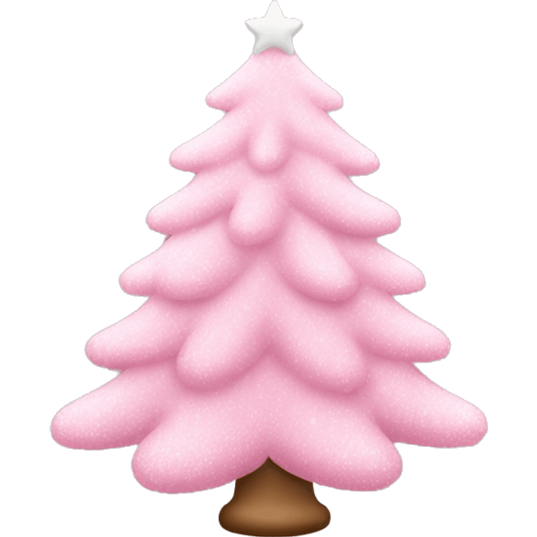 Light pink christmas tree emoji