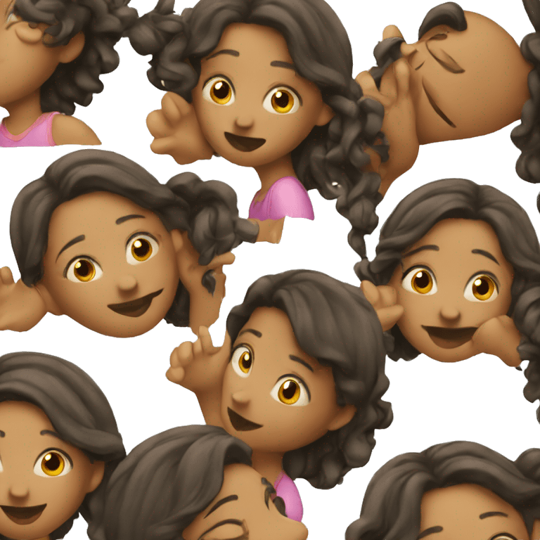 girls kissing emoji