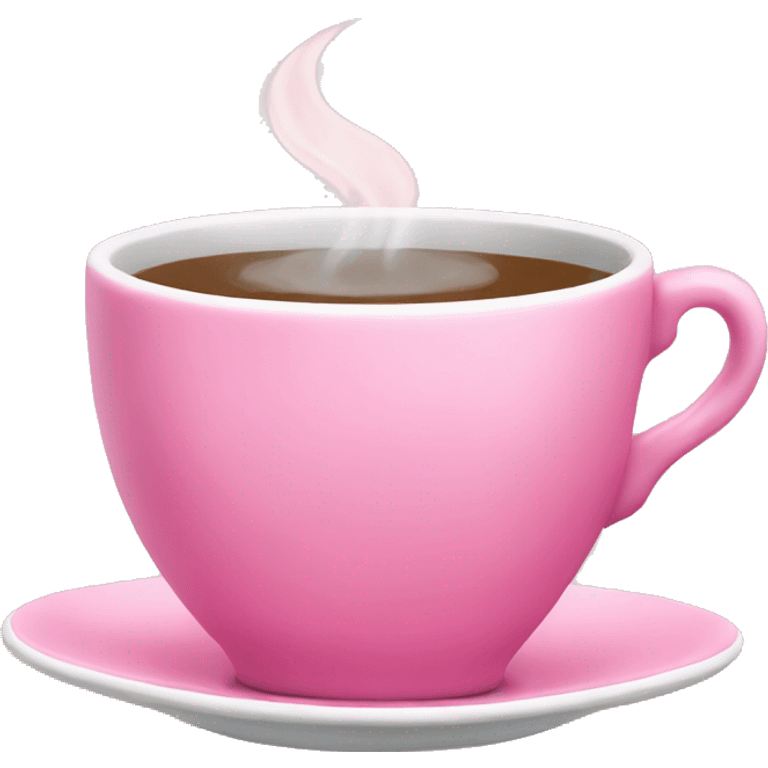 Pink tea cup emoji