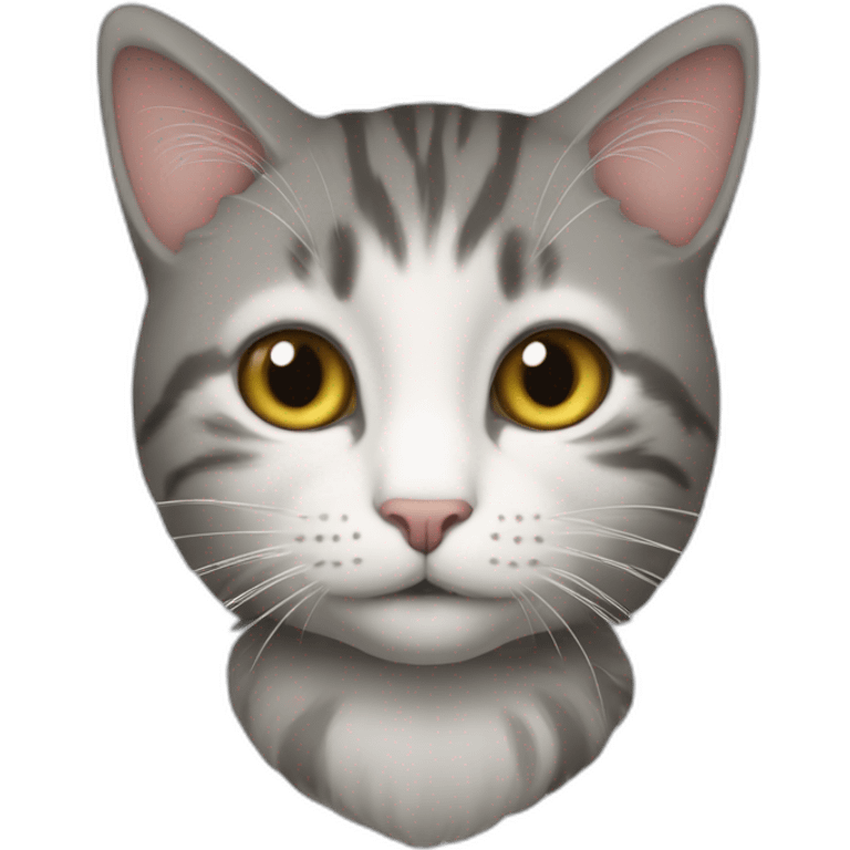 Un chat sur un cheal emoji