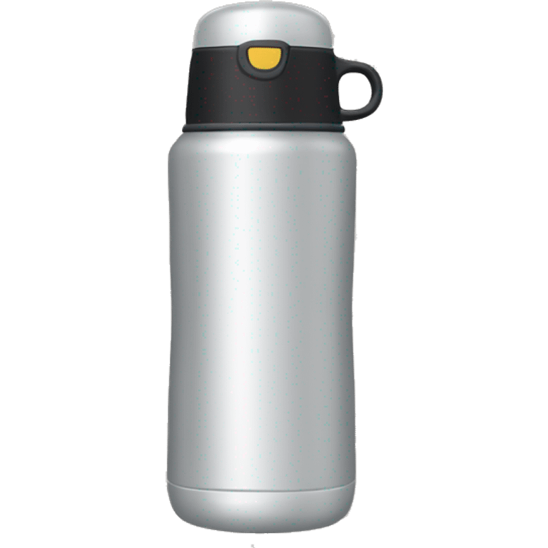 Create a minimalist thermos emoji featuring the Bobber brand. emoji