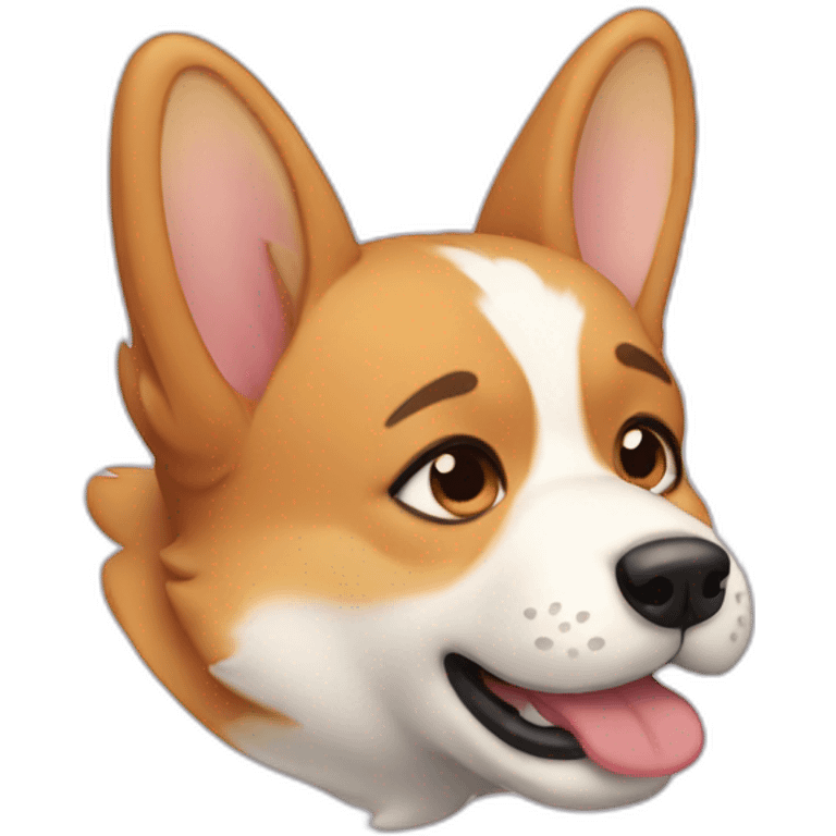 Crying Corgi emoji