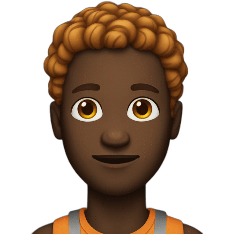 black ginger man emoji