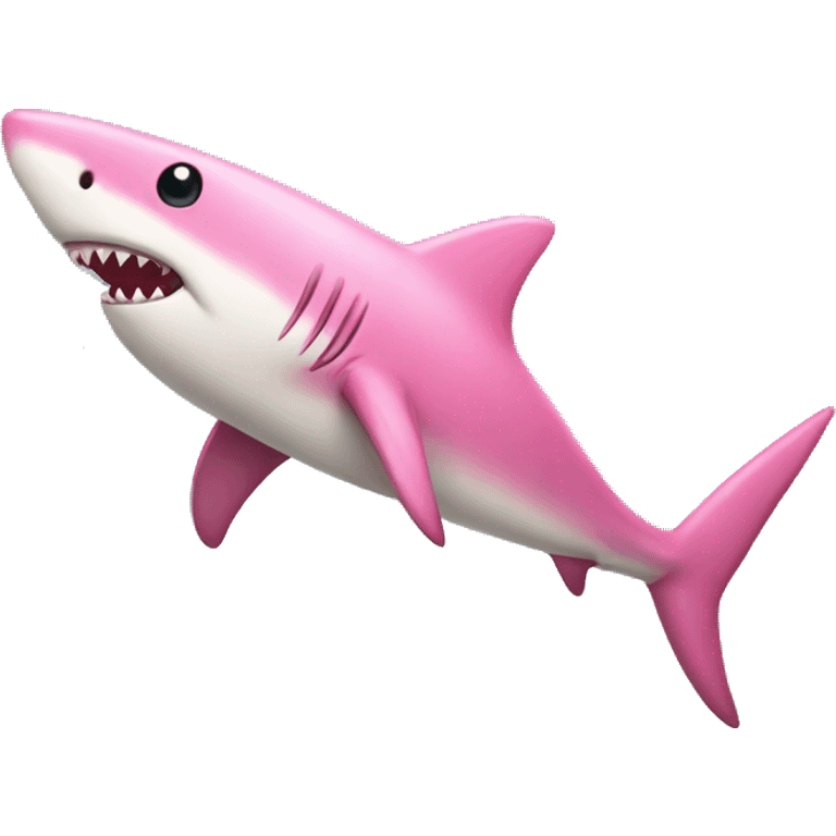 pink shark emoji