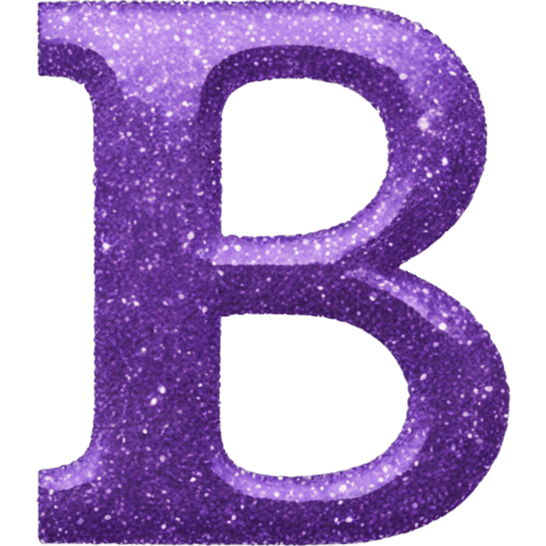 Glitter letter b emoji