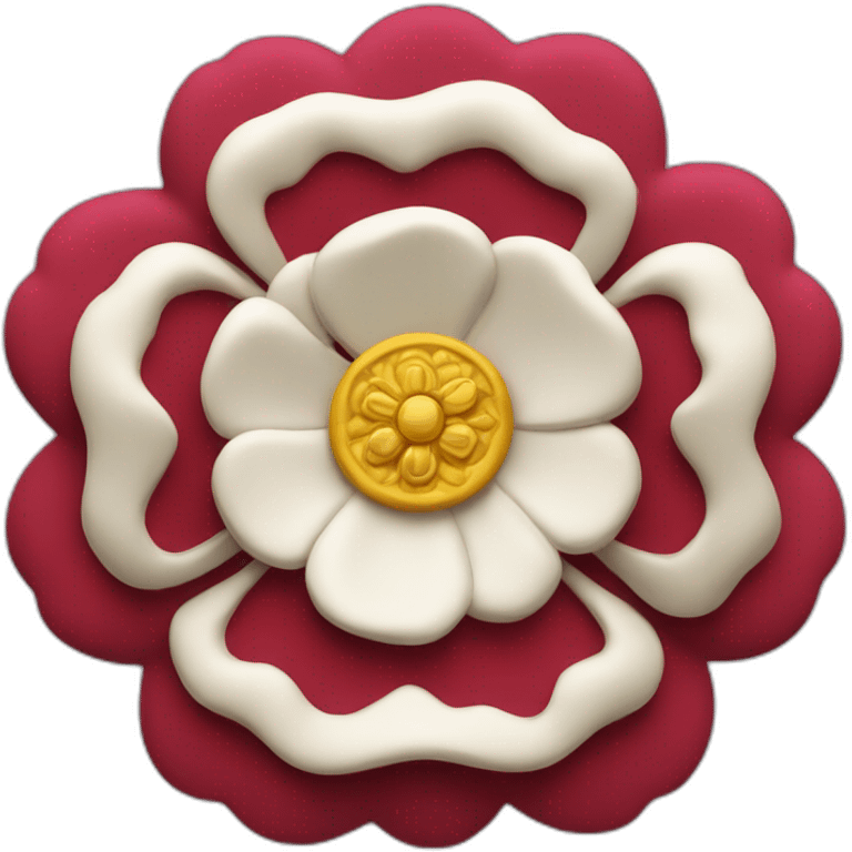 English Tudor rose badge emoji