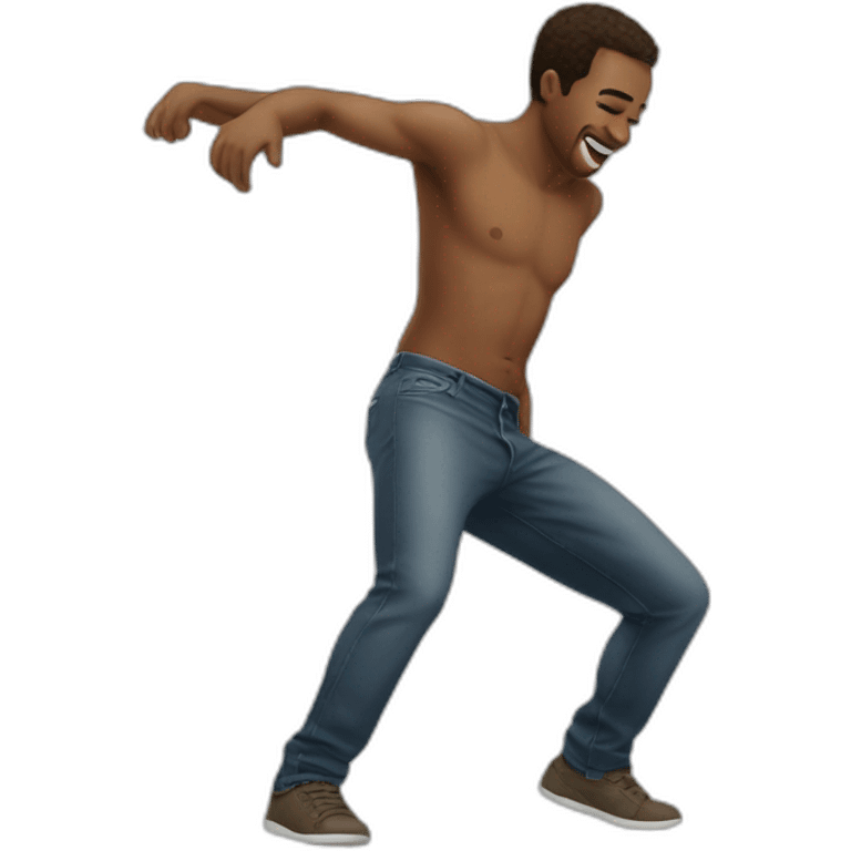 Guy twerking emoji