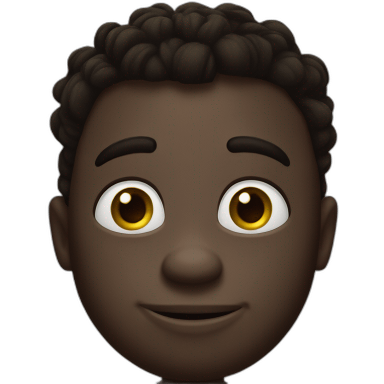 Mike wazowski but dark skinnes emoji