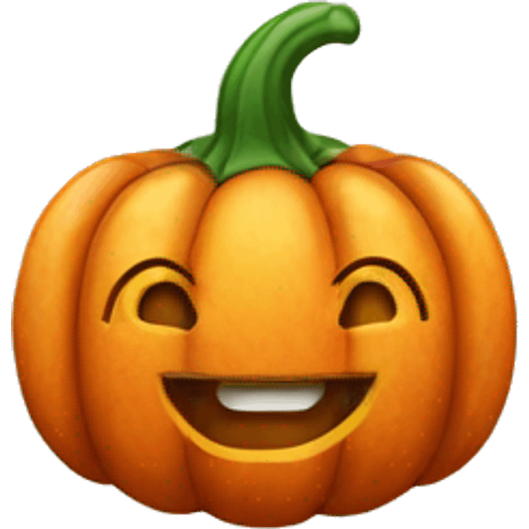 happy pumpkin emoji